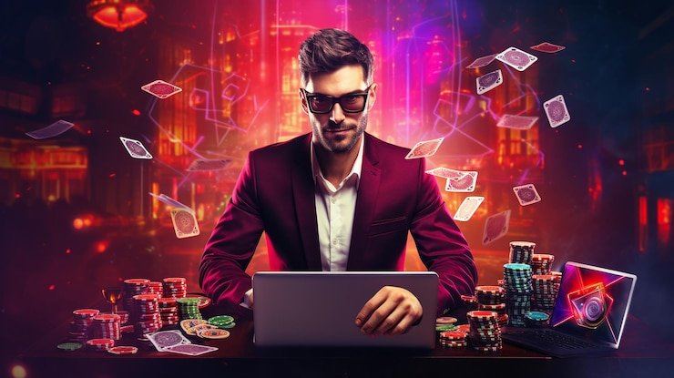 Antarmuka aplikasi buntoto menampilkan permainan slot dan live-dealer
